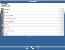 Tablet Screenshot of healthsouthseapines.com